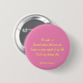Speciale persoon ronde button 5,7 cm (Voorkant /achterkant)