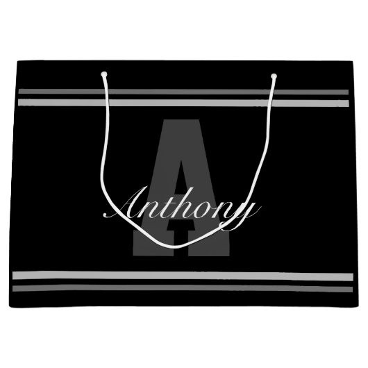 Speciale persoonlijke typografische naam cadeautas (Voorkant)
