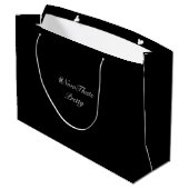 Speciale persoonlijke typografische naam cadeautas (Achterkant Gekanteld)
