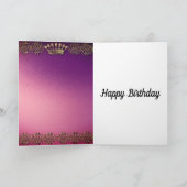 Speciale persoonlijke verjaardagskaart met leeftij kaart (Binnen)