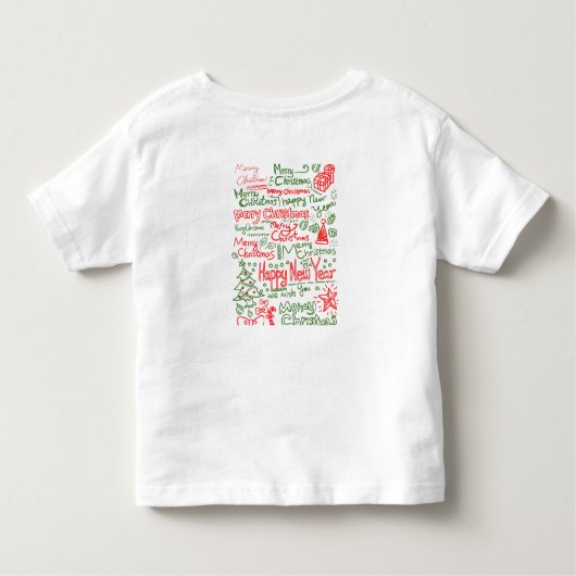 Speciale peuter Topjes voor het nieuwe jaar en ker Kinder Shirts (Achterkant)