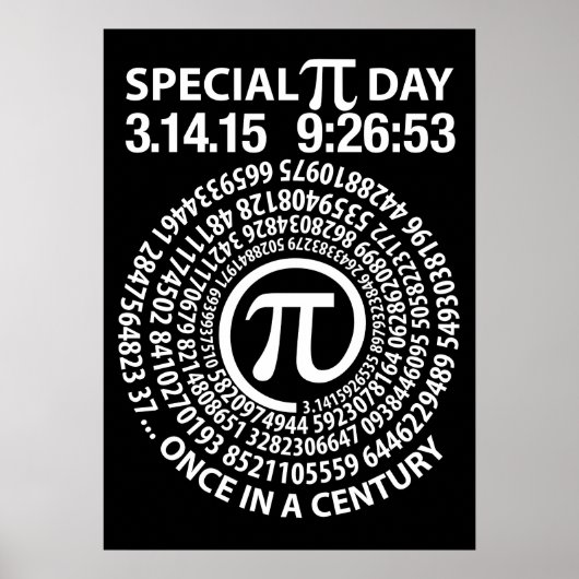 Speciale Pi Dag 2015, Spiral Poster (Voorkant)