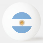 Speciale ping pong bal met vlag van Argentinië Pingpongbal (Voorkant)