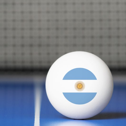 Speciale ping pong bal met vlag van Argentinië Pingpongbal (Net)