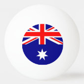 Speciale ping pong bal met vlag van Australië Pingpongbal (Voorkant)