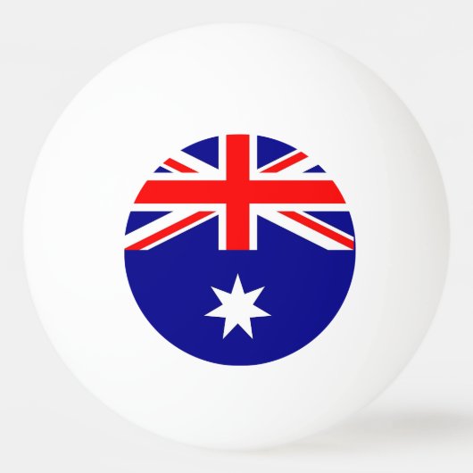 Speciale ping pong bal met vlag van Australië Pingpongbal (Achterkant)