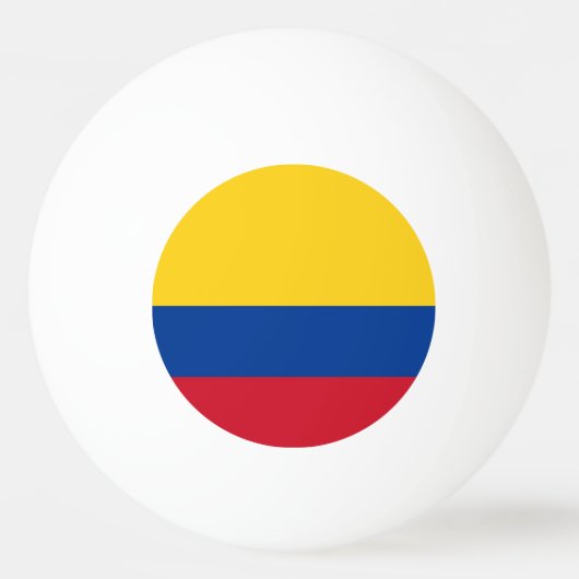 Speciale ping pong bal met vlag van Colombia Pingpongbal (Voorkant)