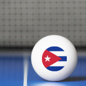 Speciale ping pong bal met vlag van Cuba Pingpongbal (Net)