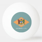 Speciale ping pong bal met vlag van Delaware Pingpongbal (Voorkant)