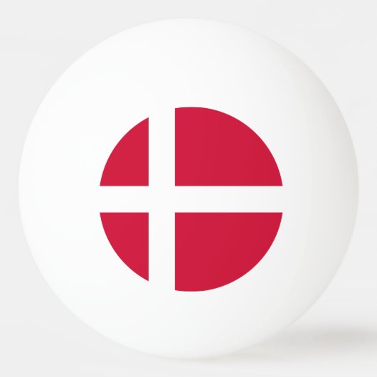 Speciale ping pong bal met vlag van Denemarken Pingpongbal (Achterkant)