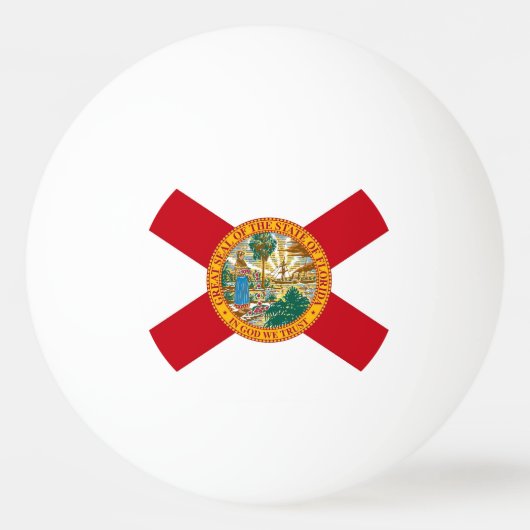 Speciale ping pong bal met vlag van Florida Pingpongbal (Achterkant)