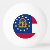 Speciale ping pong bal met vlag van Georgië Pingpongbal (Voorkant)