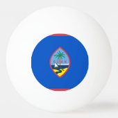 Speciale ping pong bal met vlag van Guam Pingpongbal (Achterkant)