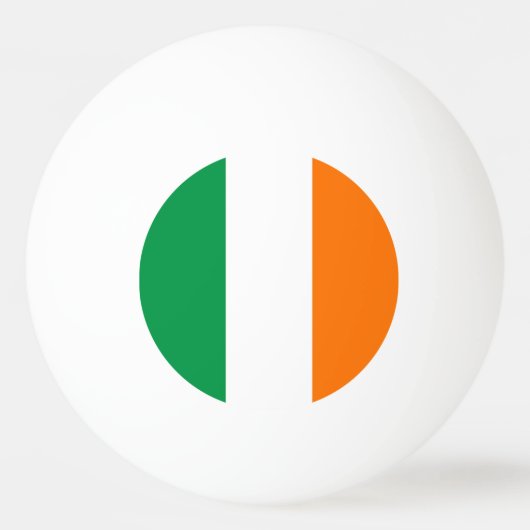 Speciale ping pong bal met vlag van Ierland Pingpongbal (Achterkant)