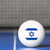 Speciale ping pong bal met vlag van Israël Pingpongbal (Net)