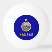 Speciale ping pong bal met vlag van Kansas State Pingpongbal (Voorkant)