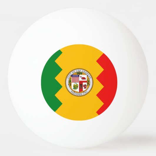 Speciale ping pong bal met vlag van Los Angeles Pingpongbal (Achterkant)