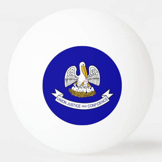 Speciale ping pong bal met vlag van Louisiana Pingpongbal (Achterkant)