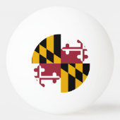 Speciale ping pong bal met vlag van Maryland Pingpongbal (Voorkant)