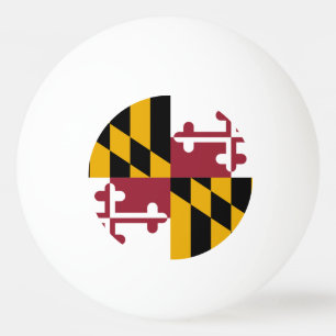 Speciale ping pong bal met vlag van Maryland Pingpongbal