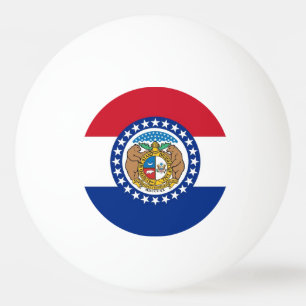 Speciale ping pong bal met vlag van Missouri Pingpongbal