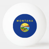 Speciale ping pong bal met vlag van Montana Pingpongbal (Voorkant)