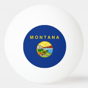 Speciale ping pong bal met vlag van Montana Pingpongbal