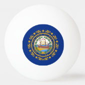 Speciale ping pong bal met vlag van New Hampshire Pingpongbal (Voorkant)