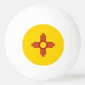 Speciale ping pong bal met vlag van New Mexico Pingpongbal (Achterkant)