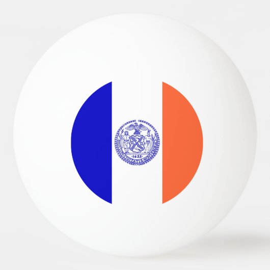 Speciale ping pong bal met vlag van New York City Pingpongbal (Achterkant)