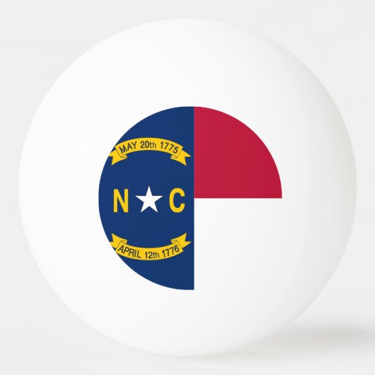Speciale ping pong bal met vlag van North Carolina Pingpongbal (Achterkant)