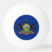 Speciale ping pong bal met vlag van Pennsylvania Pingpongbal (Voorkant)