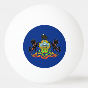 Speciale ping pong bal met vlag van Pennsylvania Pingpongbal