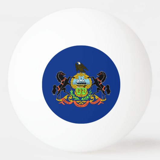Speciale ping pong bal met vlag van Pennsylvania Pingpongbal (Achterkant)