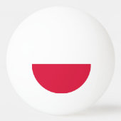 Speciale ping pong bal met vlag van Polen Pingpongbal (Voorkant)