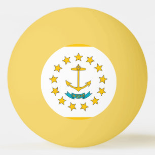 Speciale ping pong bal met vlag van Rhode Island Pingpongbal