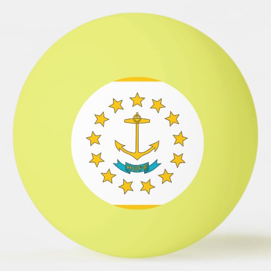 Speciale ping pong bal met vlag van Rhode Island Pingpongbal (Achterkant)