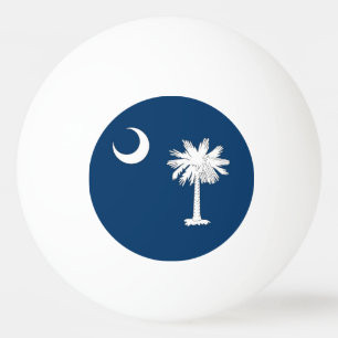 Speciale ping pong bal met vlag van South Carolina Pingpongbal