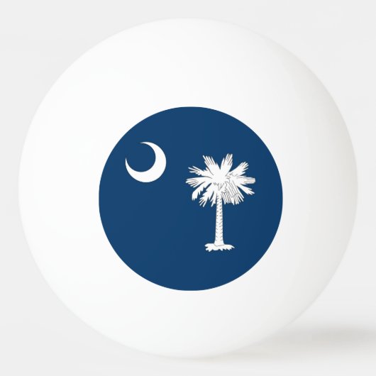 Speciale ping pong bal met vlag van South Carolina Pingpongbal (Achterkant)