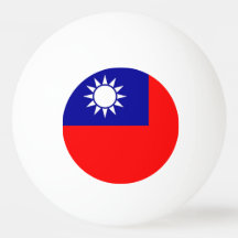 Speciale ping pong bal met vlag van Taiwan