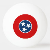 Speciale ping pong bal met vlag van Tennessee Pingpongbal (Voorkant)
