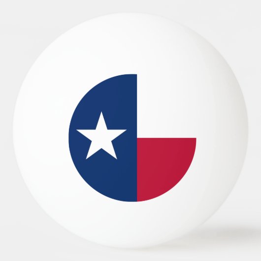 Speciale ping pong bal met vlag van Texas, Verenig Pingpongbal (Achterkant)