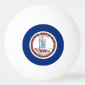 Speciale ping pong bal met vlag van Virginia, Vere Pingpongbal (Achterkant)