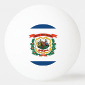 Speciale ping pong bal met vlag van West Virginia Pingpongbal (Voorkant)