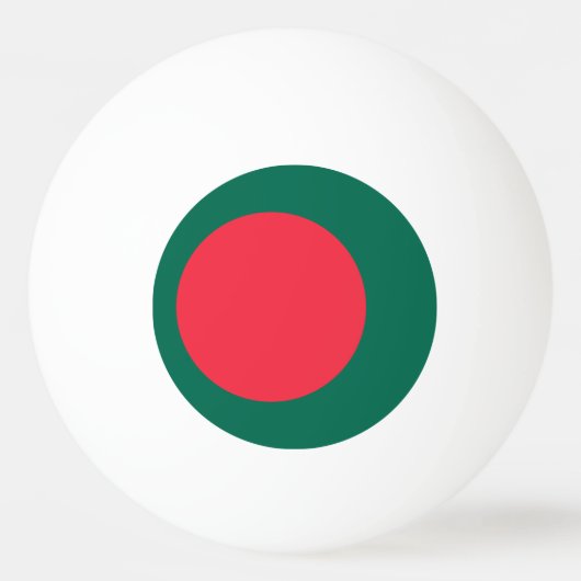 Speciale pingpongbal met vlag van Bangladesh (Achterkant)