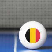 Speciale pingpongbal met Vlag van België (Net)
