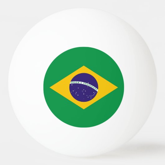 Speciale pingpongbal met vlag van Brazilië (Achterkant)