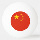 Speciale pingpongbal met vlag van China (Voorkant)