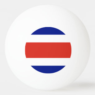 Speciale pingpongbal met vlag van Costa Rica