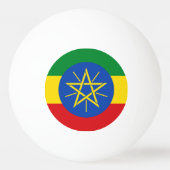 Speciale pingpongbal met vlag van Ethiopië (Voorkant)